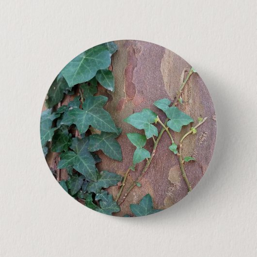 vis op boom ronde button 5,7 cm (Voorkant)