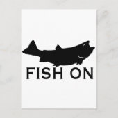 vis op briefkaart (Voorkant)