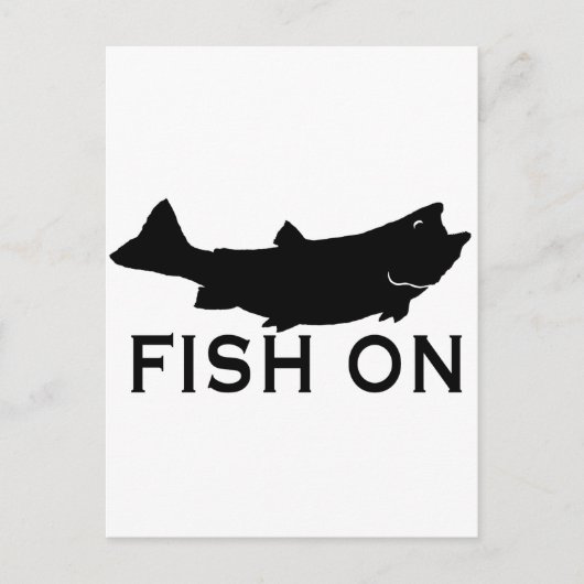 vis op briefkaart (Voorkant)