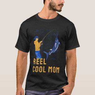 Vis op bruine forel kleur t-shirt
