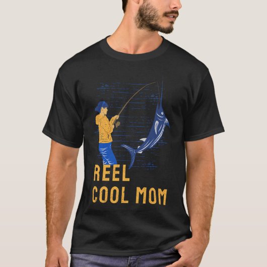Vis op bruine forel kleur t-shirt (Voorkant)