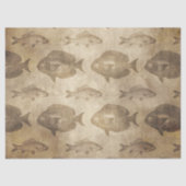 vis op bruine ontkoppeling tissuepapier (Voorkant)