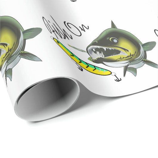 vis op cadeaupapier (Rol Hoek)