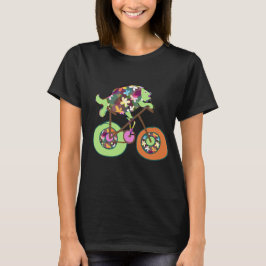 Vis op de fiets t-shirt