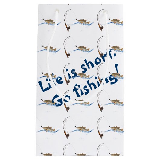 Vis op de haak klein cadeauzakje (Voorkant)