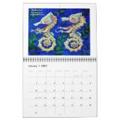 Vis op een fietsenkalender kalender (Jan 2027)