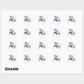 Vis op Gevist cadeau Ronde Sticker (Vel)