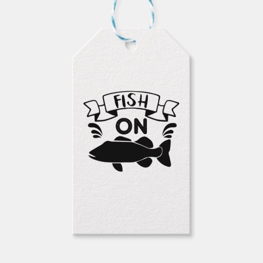 Vis op Gevist Cadeaulabel (Voorkant)