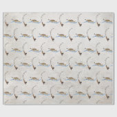 Vis op Geviste hengel Cadeaupapier (Vlak)