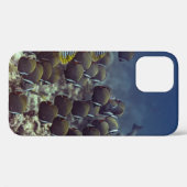 Vis op koraalrif in de oceanische achtergrond, kle Case-Mate iPhone case (Achterkant (horizontaal))