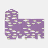Vis op paars bedankdoosjes (Uitgevouwen)
