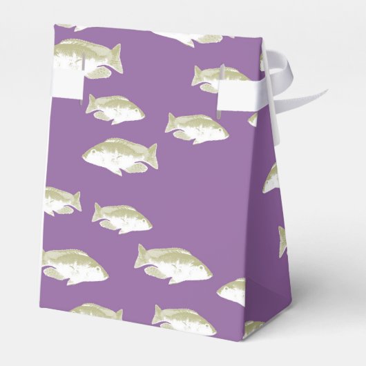 Vis op paars bedankdoosjes (Achterkant)