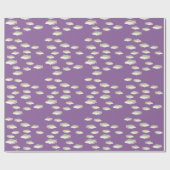 Vis op paars cadeaupapier (Vlak)