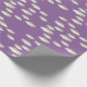 Vis op paars cadeaupapier (Hoek)