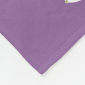 Vis op paars fleece deken (Hoek)