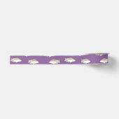 Vis op paars grosgrain lint (Voorkant)