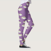 Vis op paars leggings (Rechts)