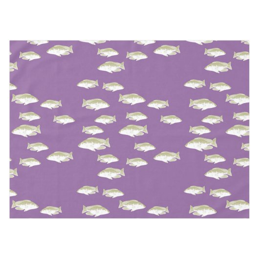 Vis op paars tafelkleed (Voorkant (Horizontaal))
