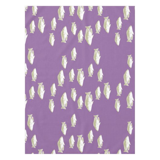 Vis op paars tafelkleed (Voorkant)