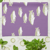 Vis op paars theedoek (Gevouwen)