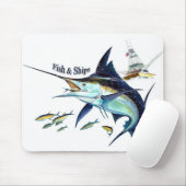 vis op schepen muismat (Met muis)