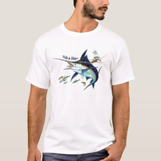 vis op schepen t-shirt