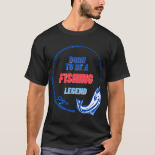 Vis op snoekbaars kleur t-shirt