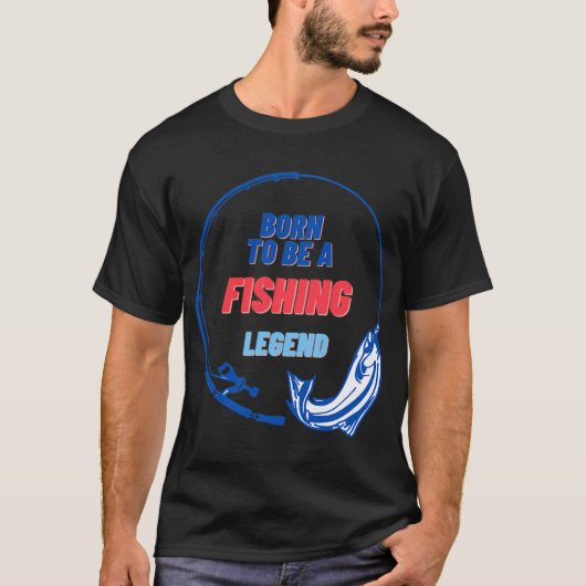 Vis op snoekbaars kleur t-shirt (Voorkant)