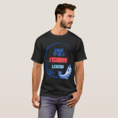 Vis op snoekbaars kleur t-shirt (Voorkant volledig)