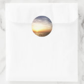 Vis op Sunrise! Ronde Sticker (Tas)