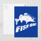 Vis op walleye briefkaart (Voorkant / Achterkant)