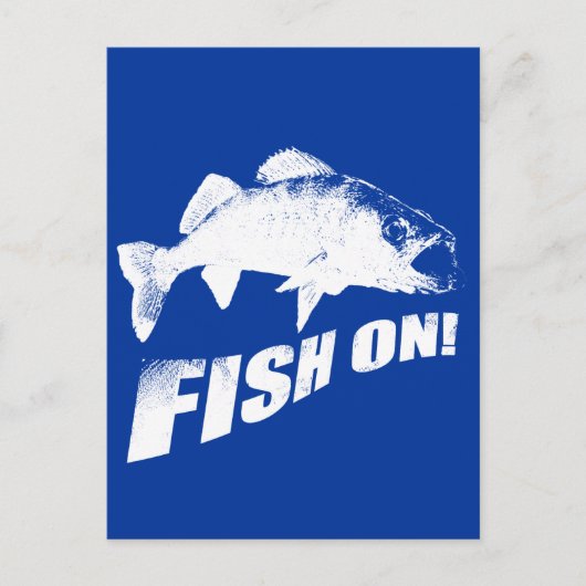 Vis op walleye briefkaart (Voorkant)