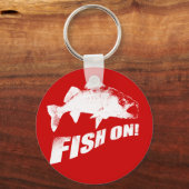 Vis op walleye sleutelhanger (Voorkant)
