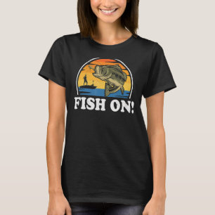 Vis op zeebaars Gevist visser T-shirt