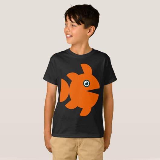 Vis - Oranje T-shirt (Voorkant volledig)