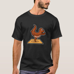 Vis Otter Yoga Houdingen Sport Turnen Ohm Hartslag T-shirt