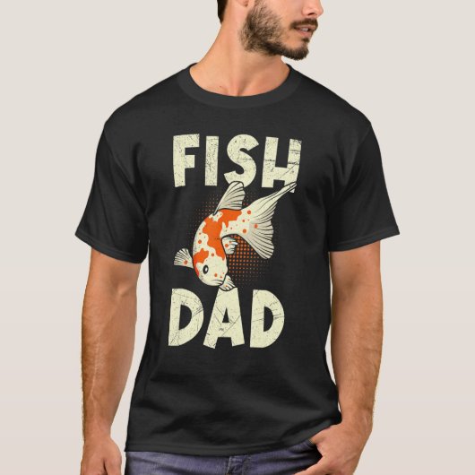Vis papa Koi Dad Koi Pond 1 T-shirt (Voorkant)