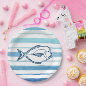 vis papieren bordje (Feest)