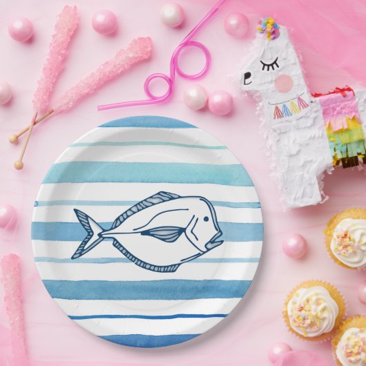 vis papieren bordje (Feest)