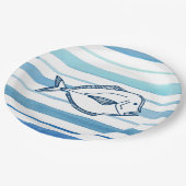 vis papieren bordje (Gekanteld)