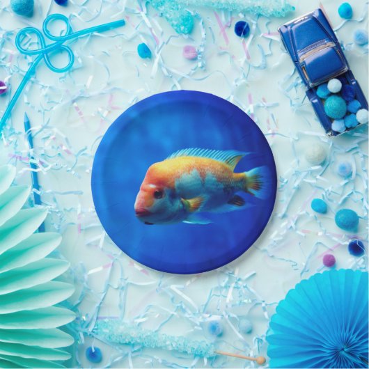 vis papieren bordje (Feest)