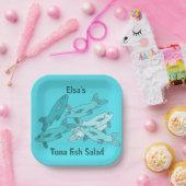 vis papieren bordje (Feest)