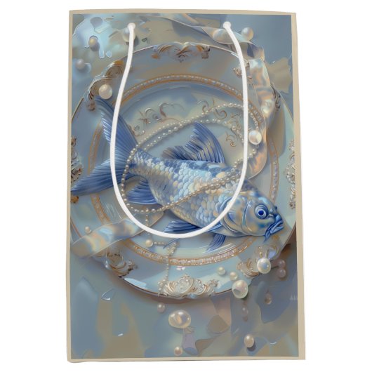 Vis - papieren zak medium cadeauzakje (Voorkant)