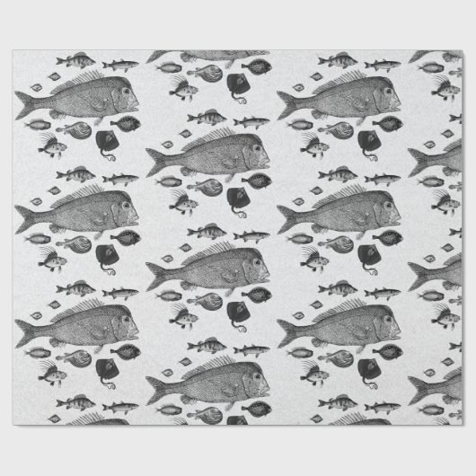 Vis Patroonverlooppapier Cadeaupapier (Vlak)