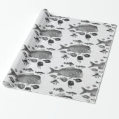 Vis Patroonverlooppapier Cadeaupapier (Uitgerold)