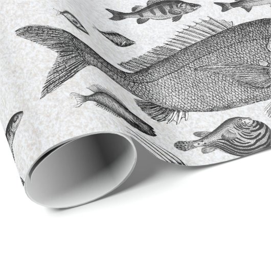 Vis Patroonverlooppapier Cadeaupapier (Rol Hoek)