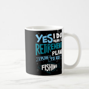 Vis Pensioenplan T-shirt Gepensioneerde Cadeaus Op Koffiemok