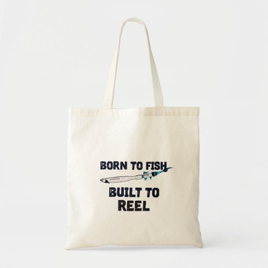 Vis-Raket Grafisch  Tote Bag (Voorkant)