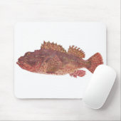 Vis - Red Rock Cod - Scorpaena cardinalis Muismat (Met muis)
