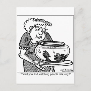 Vis relaxen door mensen te bekijken briefkaart